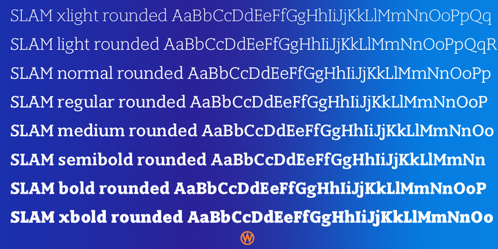 Slam Rounded Font插图2