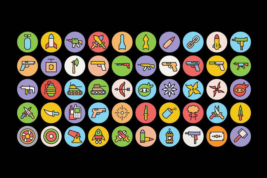 100+枚武器装备图标集 100+ Weapon Icons Set插图(2)