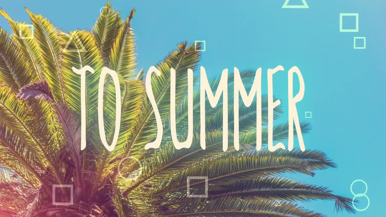 积极的夏季开场白推广介绍素材库精选AE模板