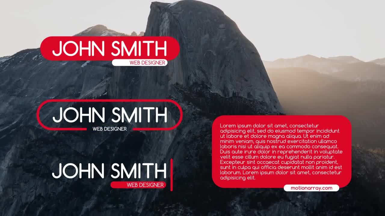 全能标题包三分之一素材库精选AE模板