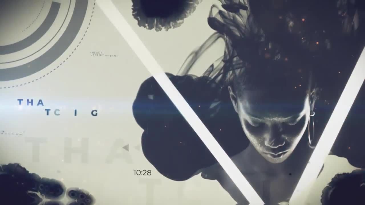 漂亮的墨滴显示电影标题素材库精选AE模板