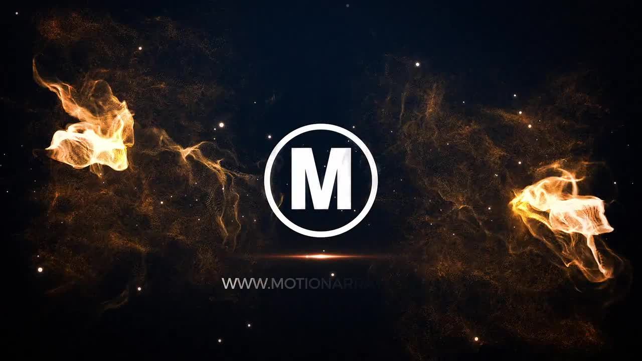 爆炸火焰颗粒能源灯标志素材库精选AE模板