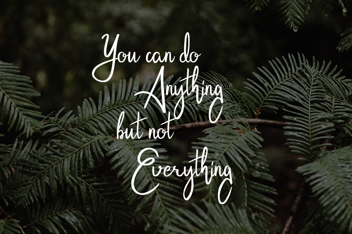 Hanabi Signature Font插图2