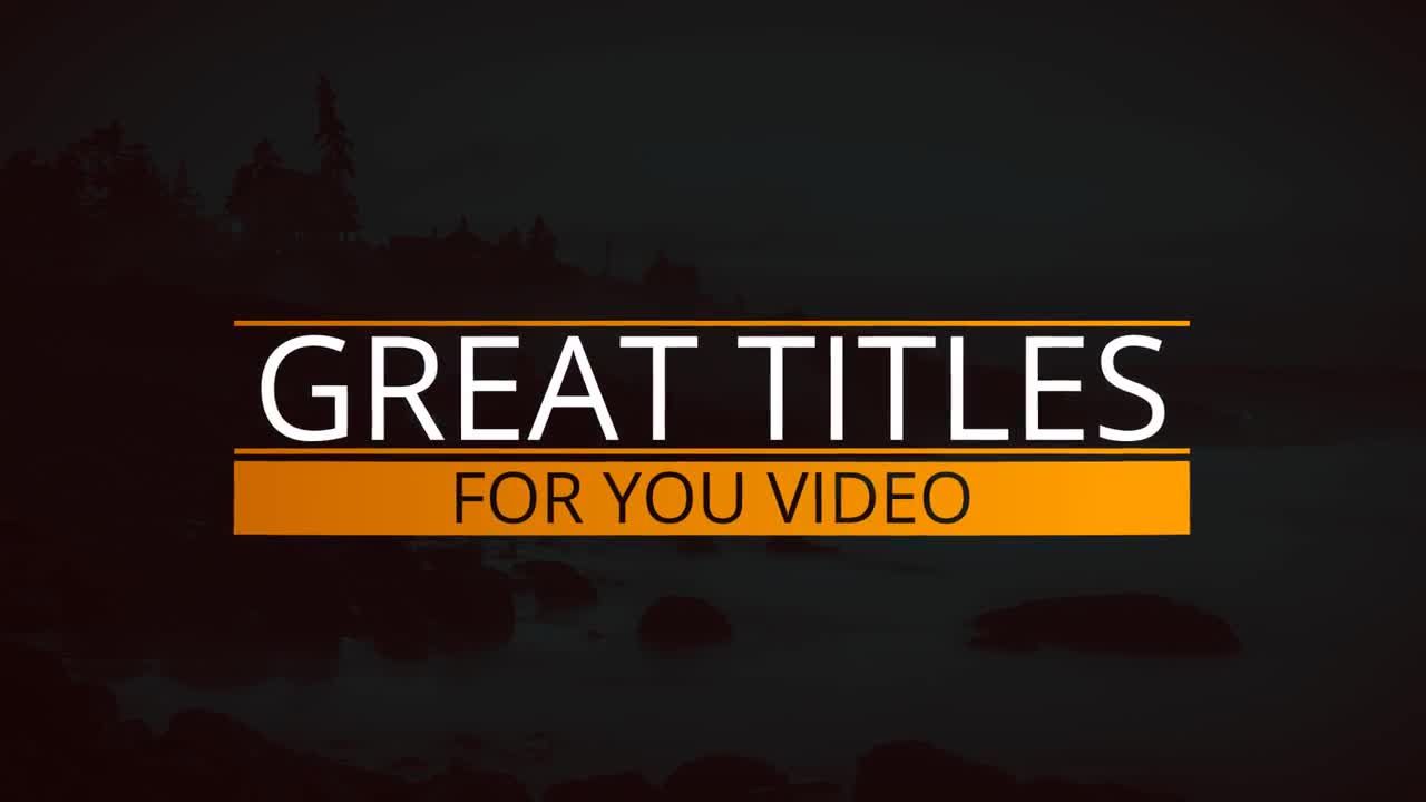 新鲜的下三分之一广告全屏标题素材库精选AE模板