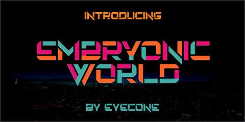 Embryonic World font素材之家精选英文字体