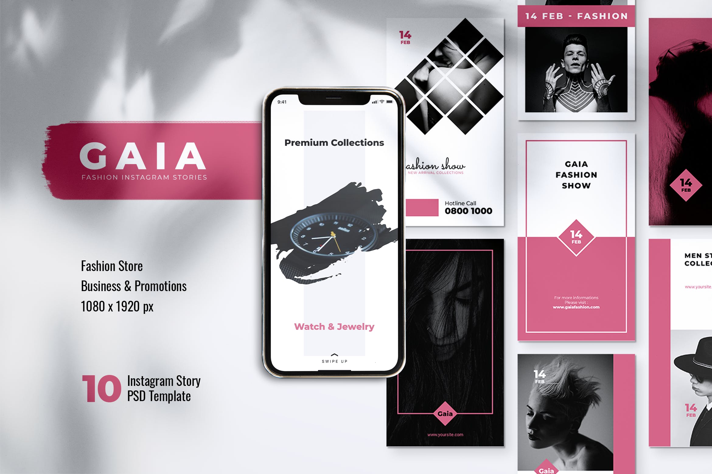 时装秀/时尚品牌推广Instagram社交素材包 GAIA Fashion Store Instagram Stories插图