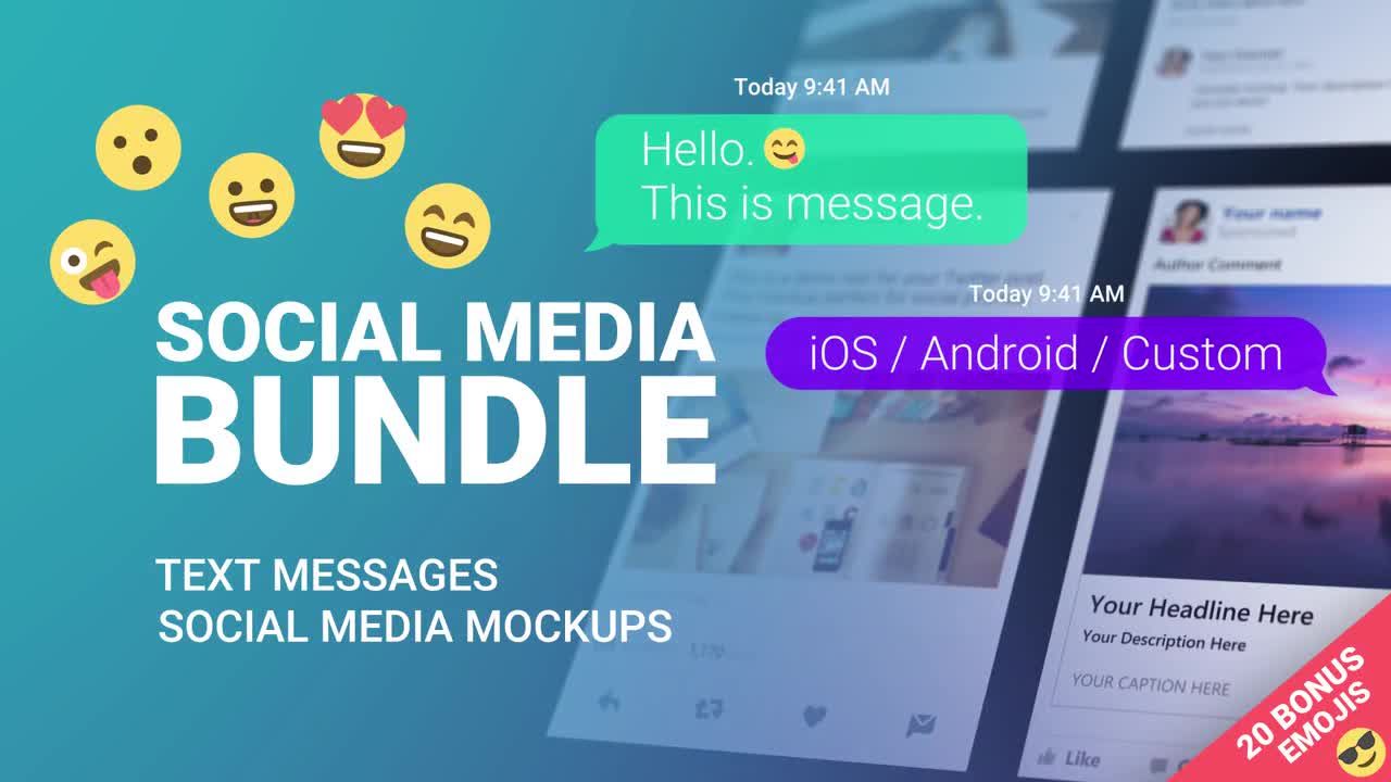 聊天对话框幻灯片视频展示素材库精选AE模板