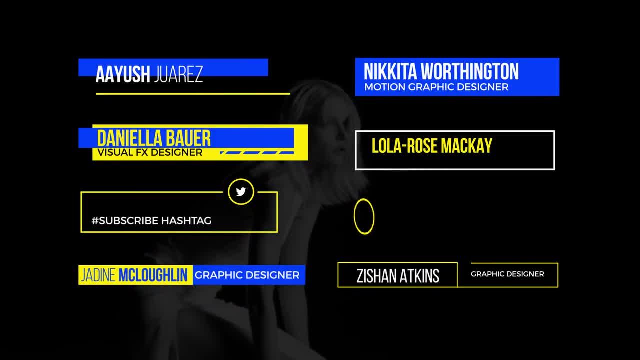 8个新颖时尚的低三分之一标题素材库精选AE模板