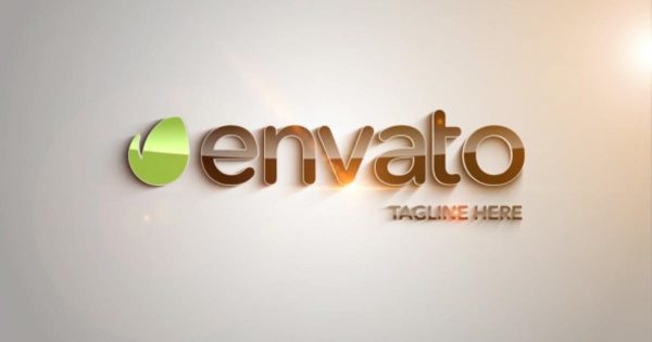 简约金属镜面效果Logo设计演示素材库精选AE模板 Clean Part Logo Intro