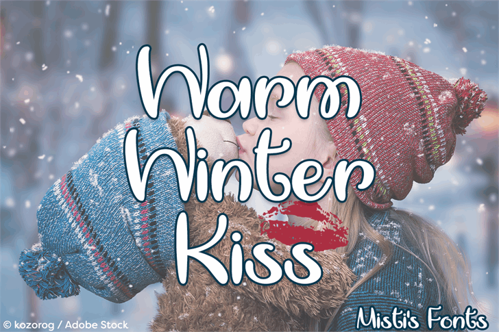 Warm Winter Kiss font插图
