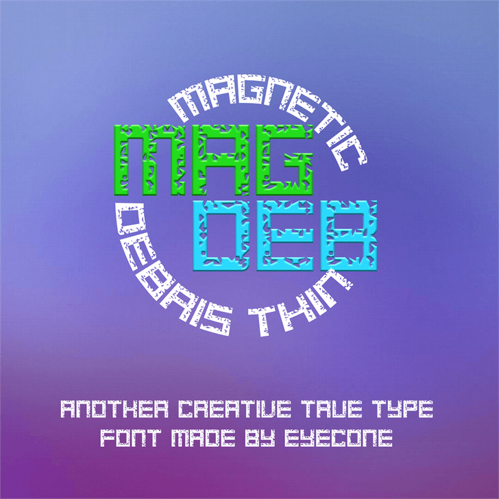 Magnetic Debris font插图1