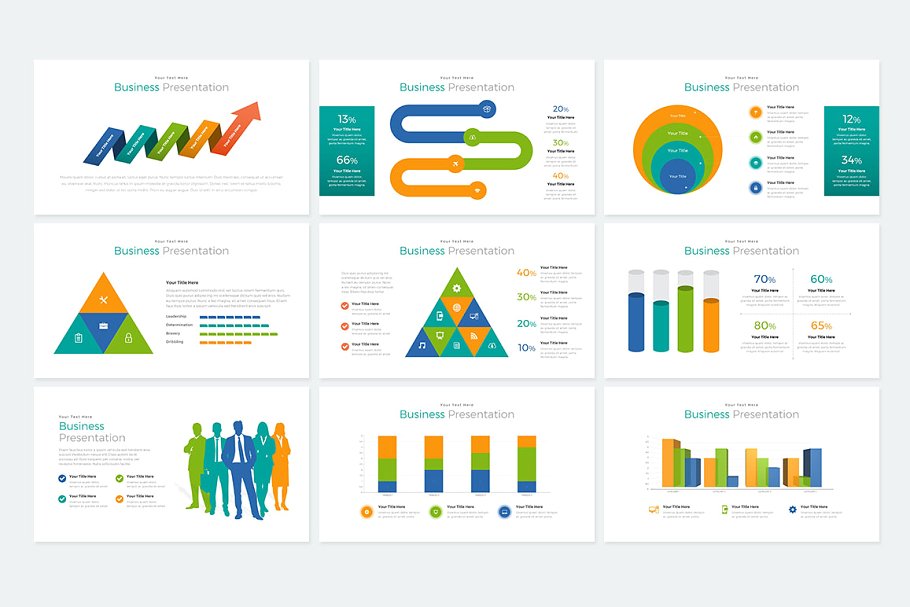 商务风格数据统计分析PPT幻灯片 Yogyakarta Powerpoint插图(23)