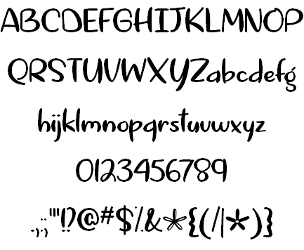 Springtime in April font插图1 Springtime in April font插图1