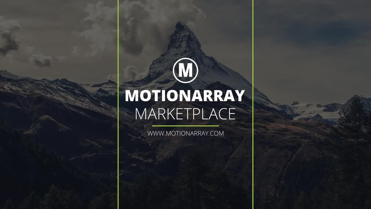 简单标题下三分之一素材库精选AE模板