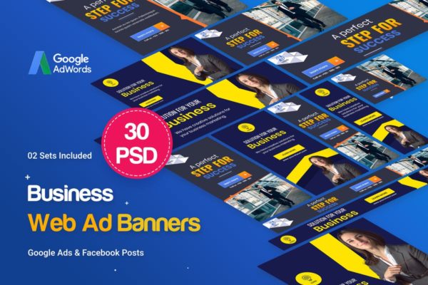 多用途企业业务宣传推广谷歌Banner素材库精选广告模板 Multipurpose, Business, Startup Banners Ad