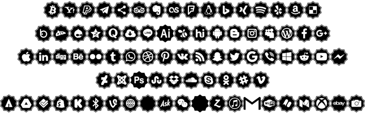 Font logos Color font插图2 Font logos Color font插图2