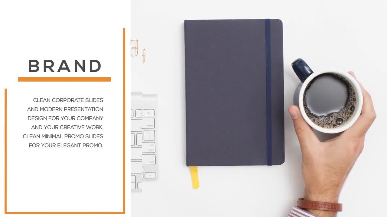 简洁商务公司展示宣传片头素材库精选AE模板