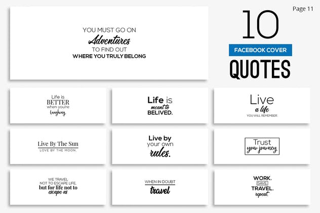 200款Facebook封面引语设计模板素材库精选 200 Facebook Cover Quotes插图(11)