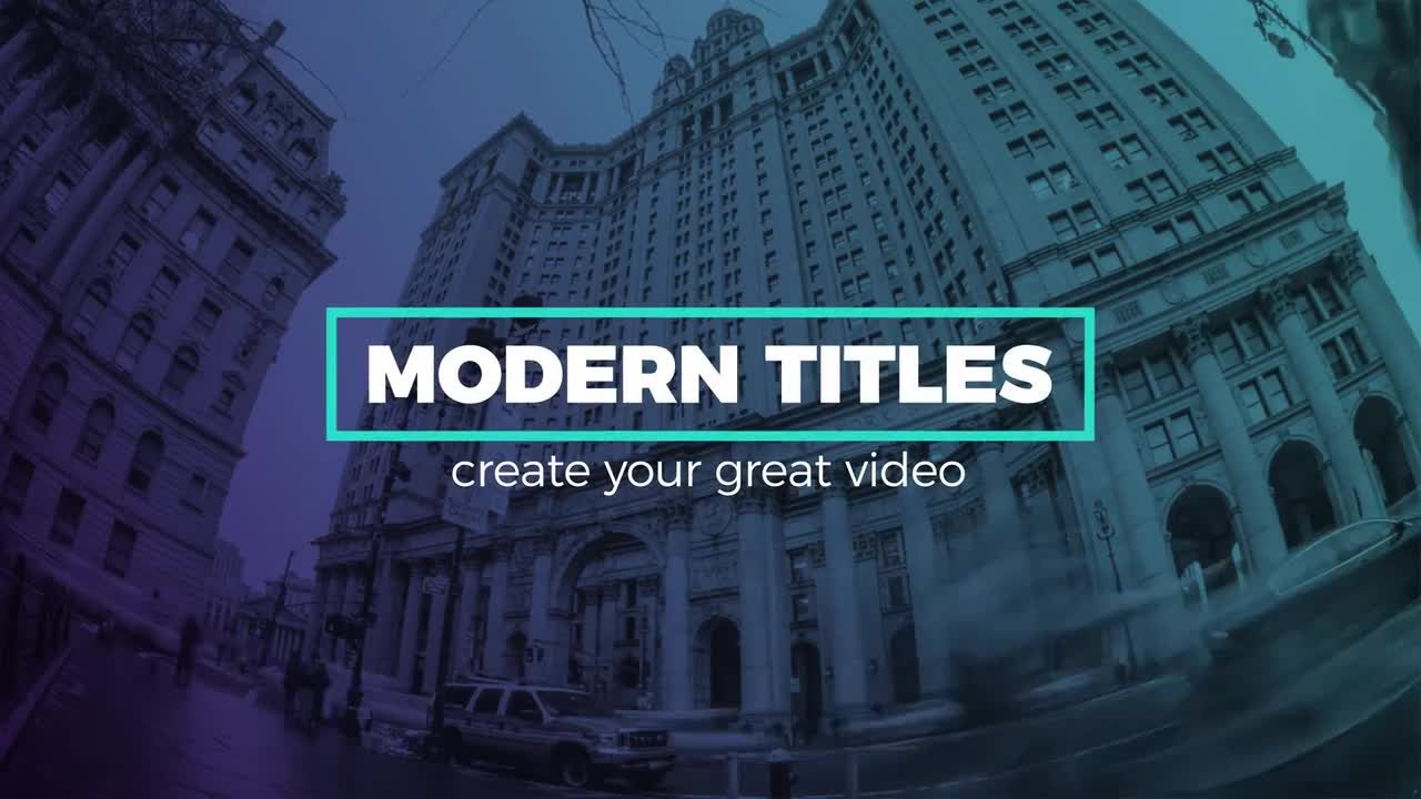 广告动态全屏标题动画素材库精选AE模板