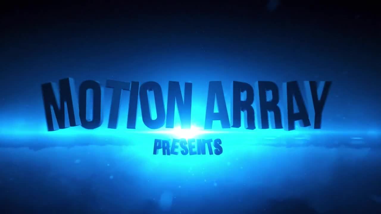 创造性动画的动作电影介绍素材库精选AE模板