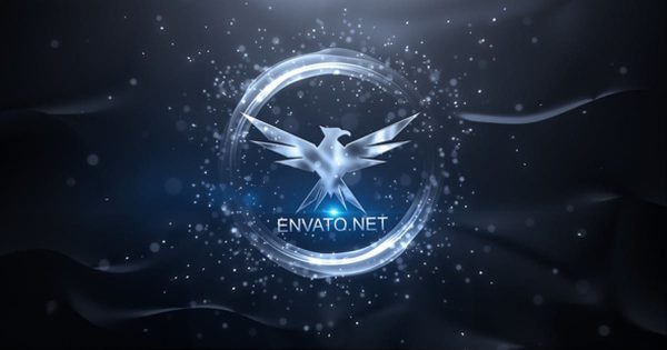 冰雪特效玻璃质感Logo演示素材库精选AE模板 Elegant Logo