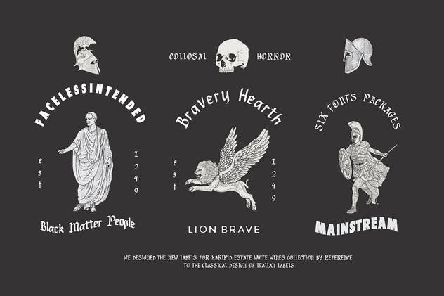 现代版式设计英文衬线字体 Liondales & Extra插图(1)