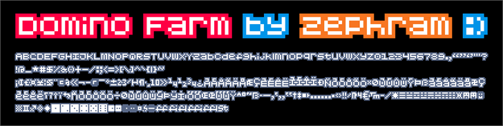 Domino Farm font插图1