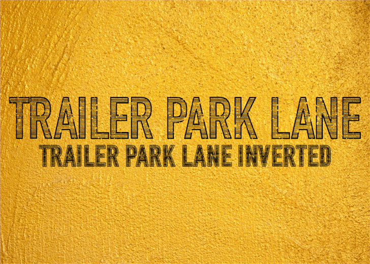 Trailer Park Lane font插图 Trailer Park Lane font插图