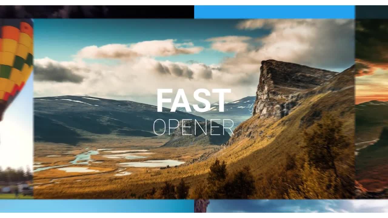 干净多彩活力的视频开场白素材库精选AE模板