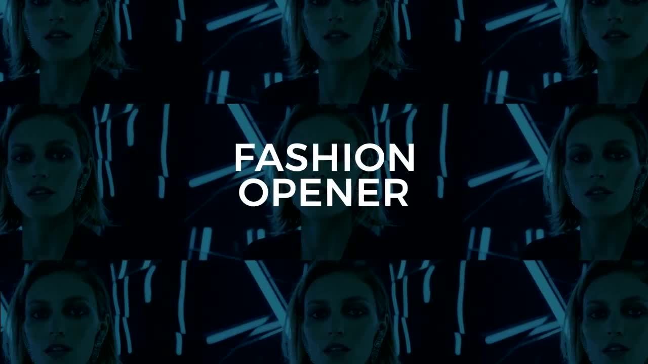 时尚活动炫酷开场动画素材库精选AE模板