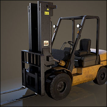 叉车VR/AR/低多边形素材之家精选3D模型