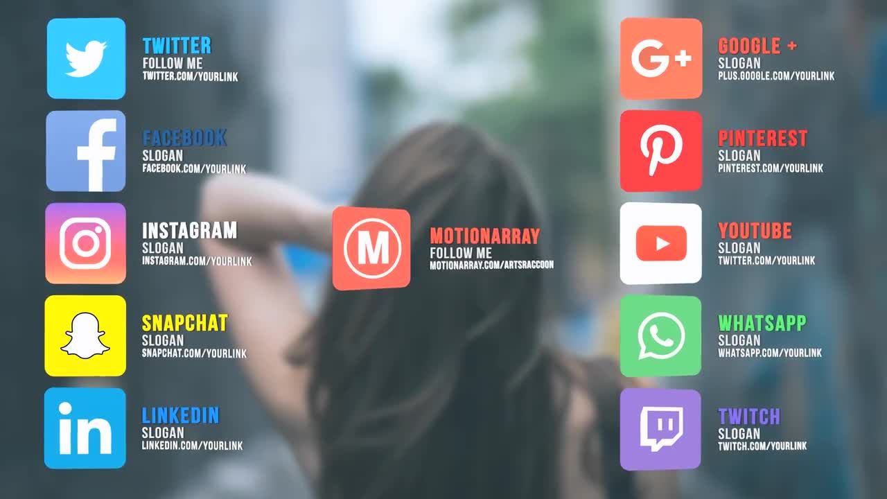 11个优雅的动画下三分之一社交媒体全屏标题素材库精选AE模板