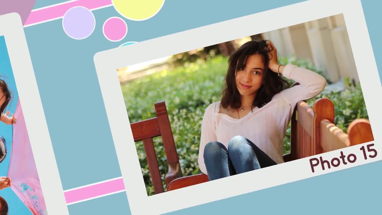 干净多彩的旅游照片库过渡效果素材库精选AE模板