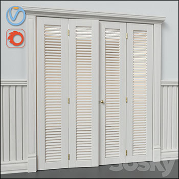 更衣室门衣柜门素材之家精选3D模型