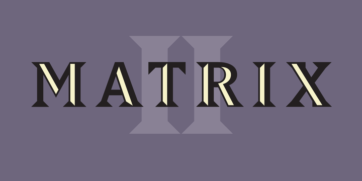 Matrix II Font Family素材之家精选英文字体
