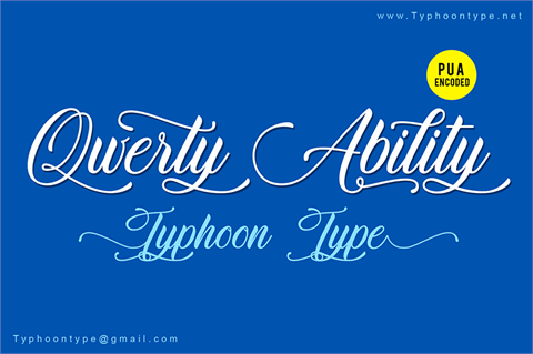 Qwerty Ability – Personal Use font素材之家精选英文字体