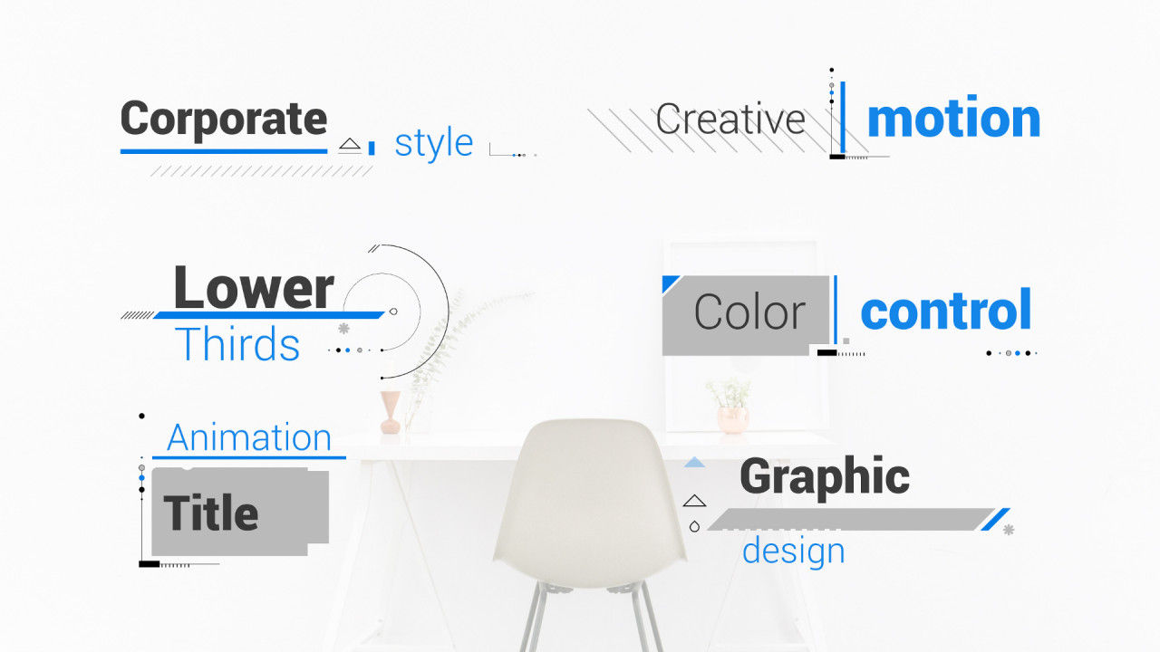 清晰富有创意的标题素材库精选AE模板