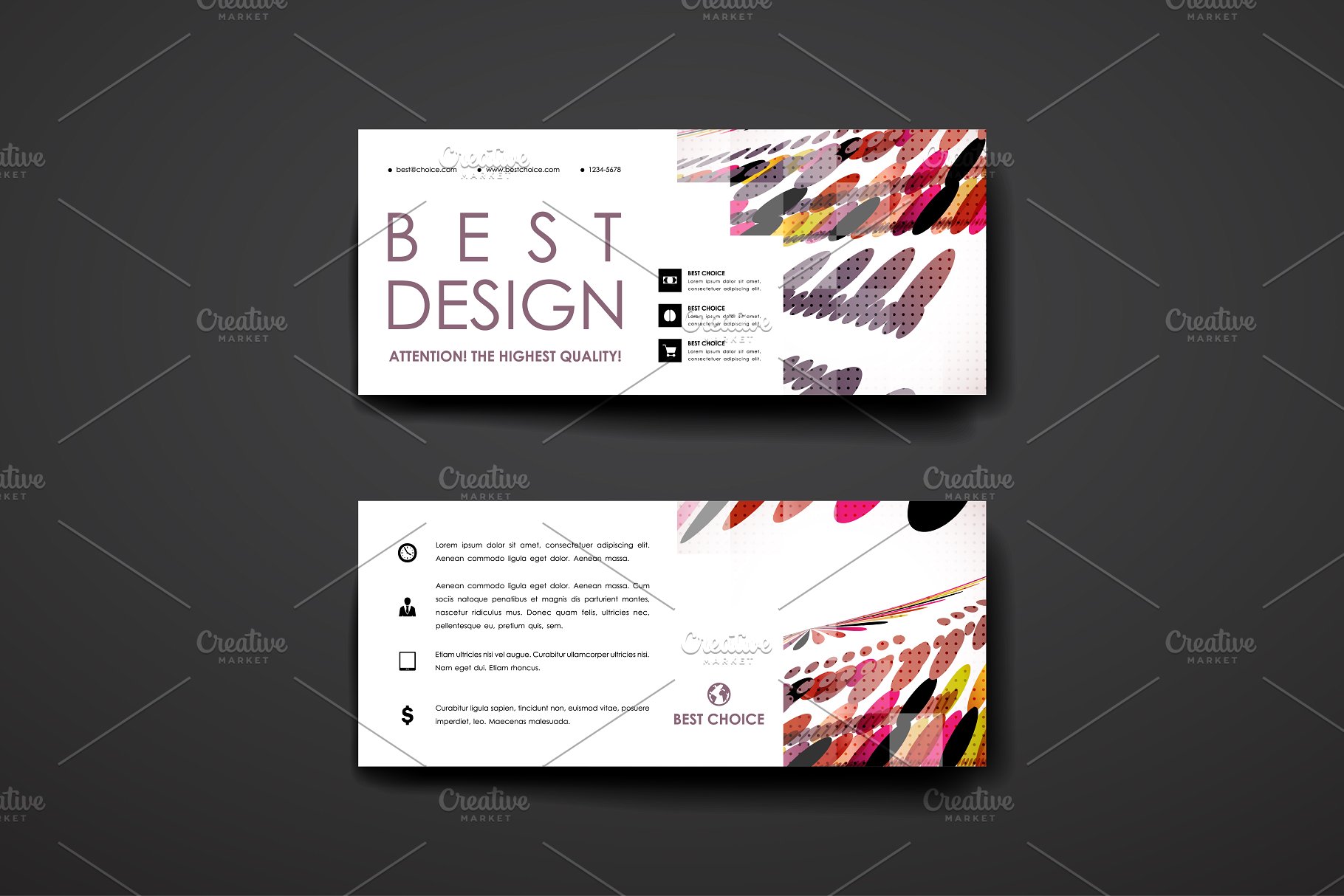 简约抽象样式标题&卡片模板 Beautiful Banners and Cards插图