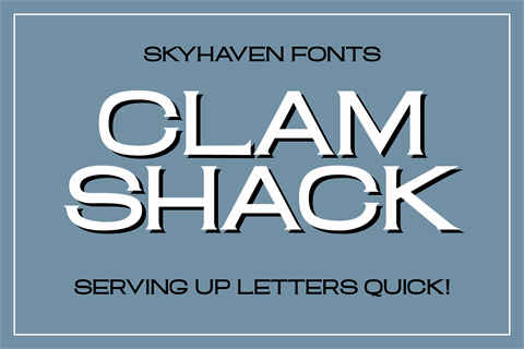 Clam Shack font素材之家精选英文字体