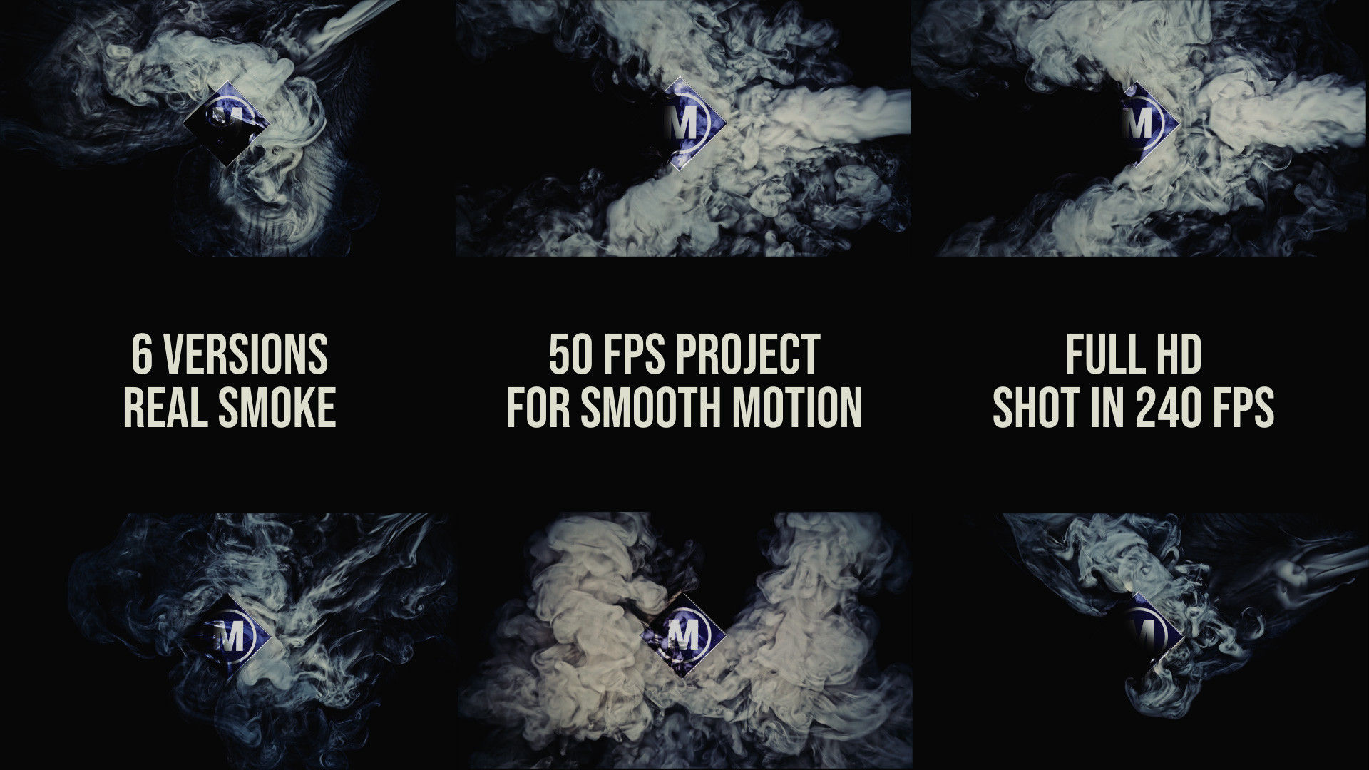 6个独特风格的logo展示素材库精选AE模板