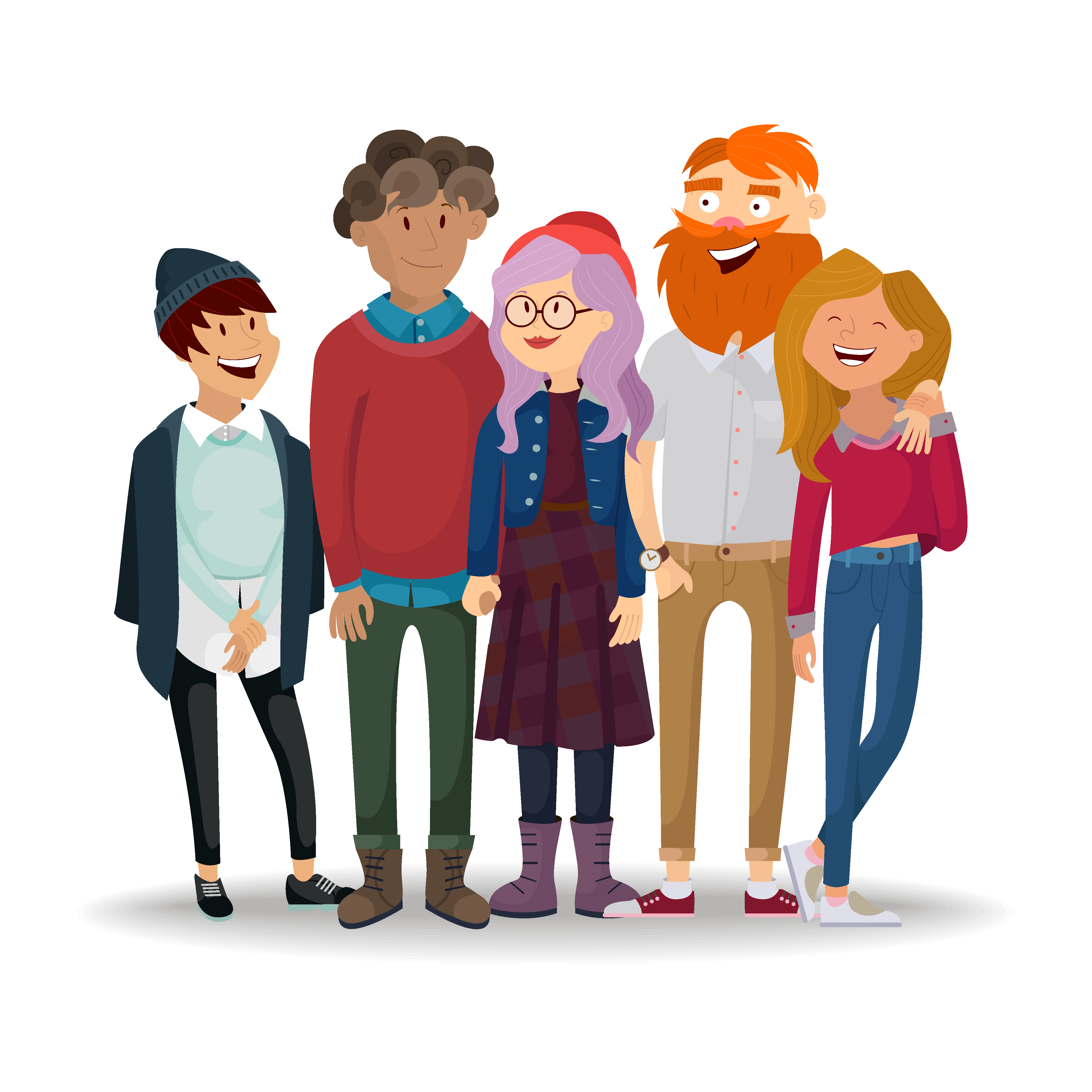 40+卡通职业形象矢量图标 Set of characters插图(3)