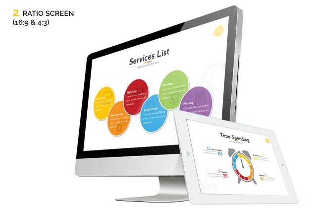 企业项目数据统计分析PPT模板 Mundo Powerpoint Template插图(1)