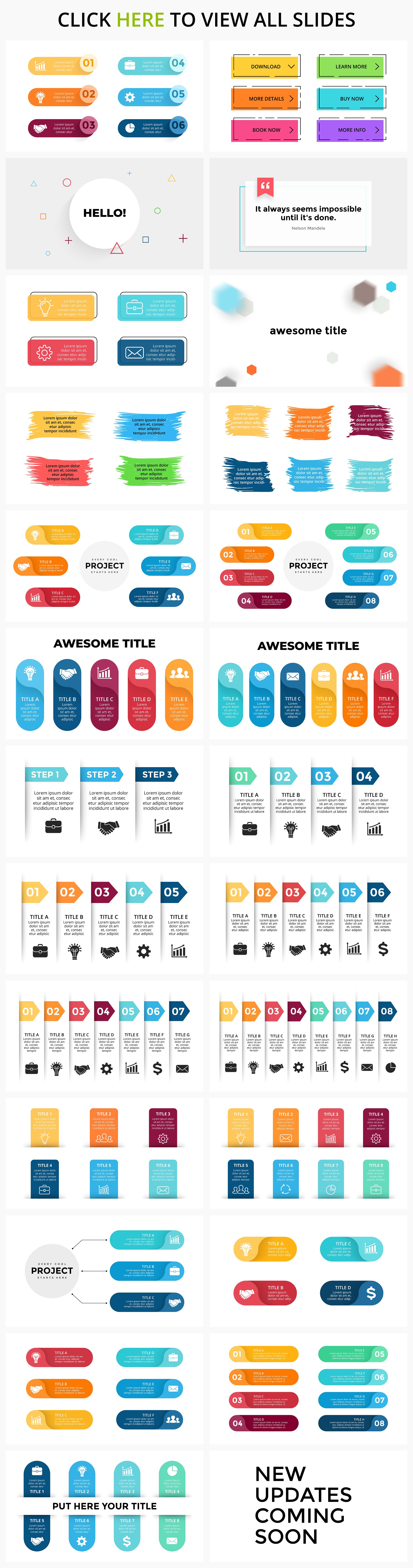 Banner图形信息图表幻灯片设计模板素材 Banners. Infographic templates.插图(1)