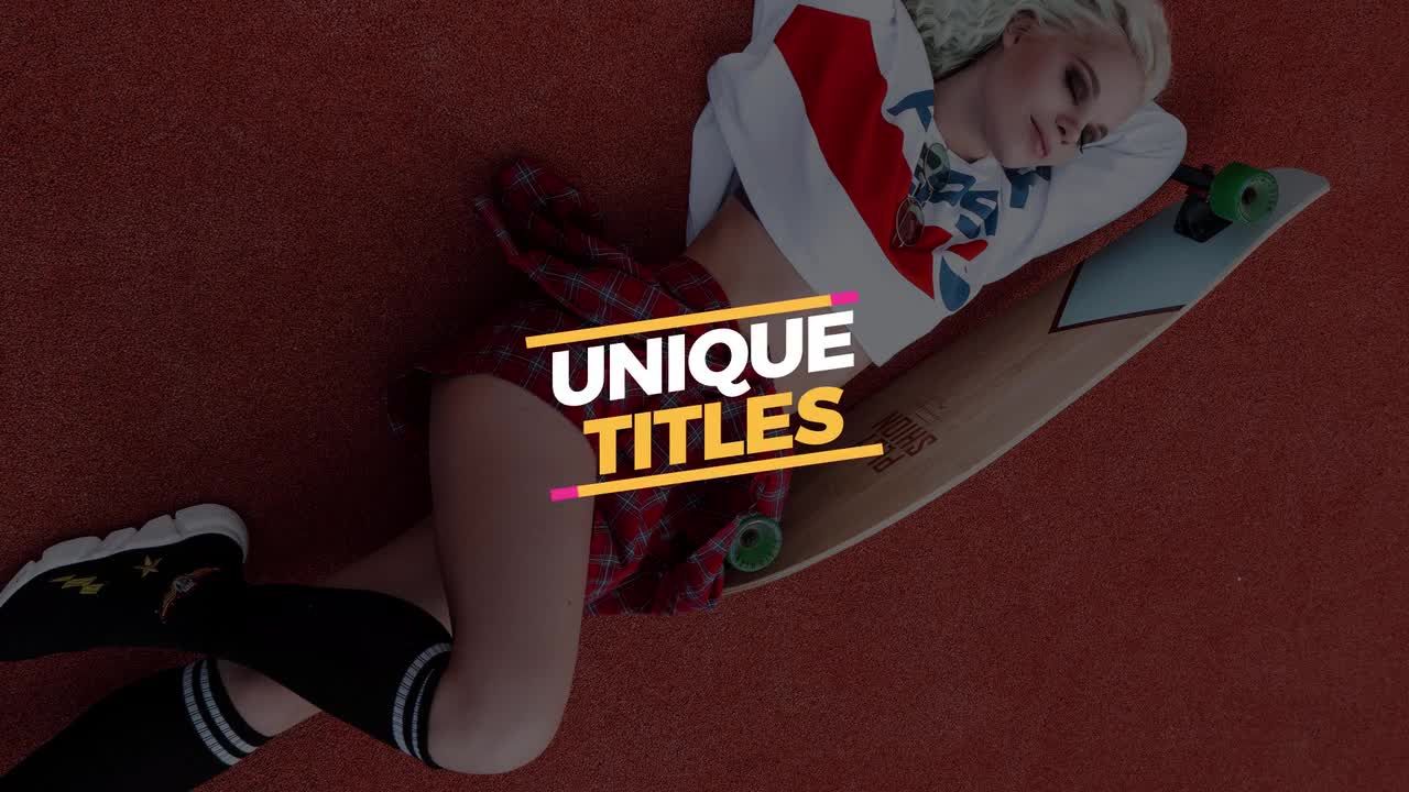 9款科技感极强的全屏标题素材库精选AE模板