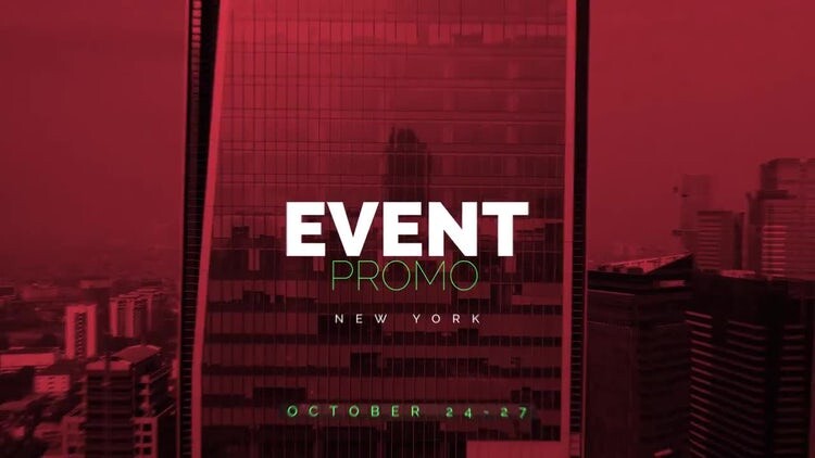 简洁现代的活动促销素材库精选AE模板