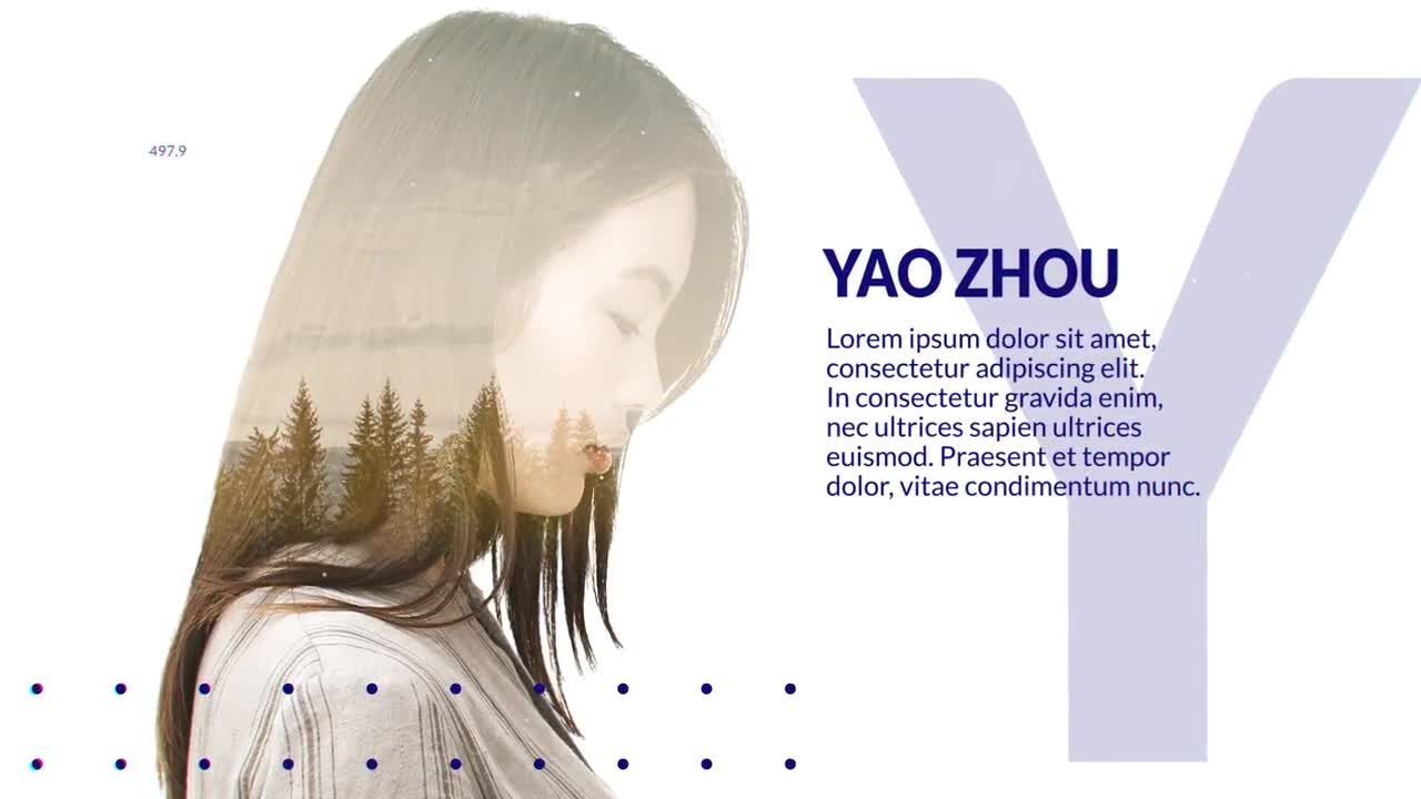 现代双曝光幻灯片素材库精选AE模板