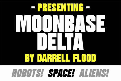 Moonbase Delta font素材之家精选英文字体