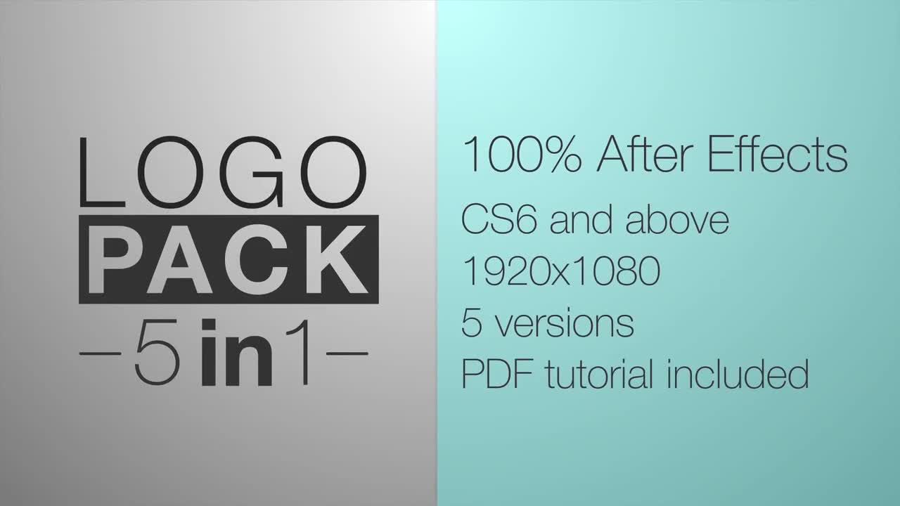 充满活力且富有创意徽标显示素材库精选AE模板