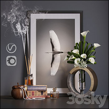 Kalla装饰摆件套装素材之家精选3D模型