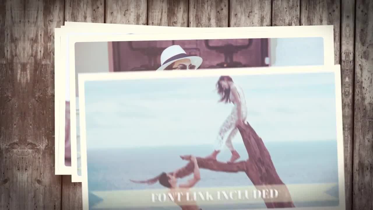 华丽设计和优雅动画的家人回忆照片显示素材库精选AE模板